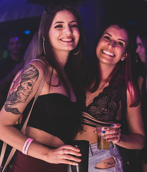 friends bar hopping