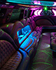 limousine with flat screen TVs