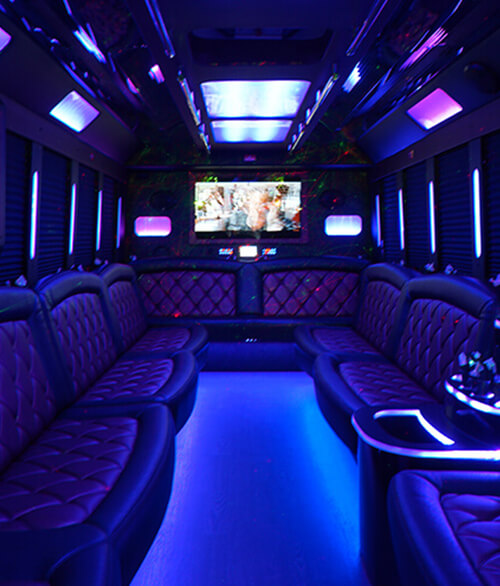 stunning limo bus rental
