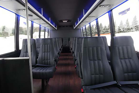 reclining seats in a minibus